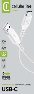 cellularline power cable usb-C > USB charge data 60 cm easy grip durable - Photo 1 sur 2