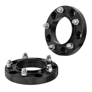25mm (1 Inch) Hubcentric Black Wheel Spacers 5x150 Compatible For Toyota Land... - Picture 1 of 8
