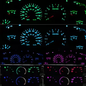 LED BULBS KIT for Ford Mustang 99-04 Instrument Cluster Gauge + Climate Control - Picture 1 of 11