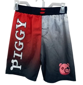 NWT New Phat Mogo Piggy Boys Small Webbed Lining UPF 50+ Swim Swimming Trunks - Picture 1 of 3