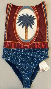 NWT Agua Bendita Domenica Arabella One-Piece Swimsuit, Size XL, Embroidered - Picture 1 of 24