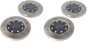 4er Set LED Solarleuchte Bodenstrahler Außen Gartenleuchten Garten Solarlampen - Bild 1 von 4