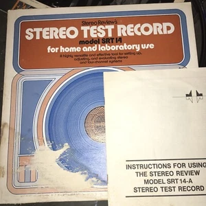 STEREO TEST RECORD Model SRT 14 LP Vinyl Album w/Instruction Book VG disc - Imagen 1 de 3