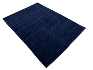 Gabbeh Blue Carpet Handwoven 100% Wool Lori Buff Debbich 135x185 cm E2 Pr25 - Picture 1 of 8