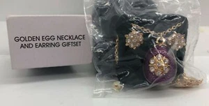 Avon Golden Egg Necklace And Earrings Giftset Unopened - Picture 1 of 1