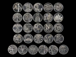 2019 Uncirculated Royal Mint Alphabet A to Z New 10p Ten Pence Choose Your Coin - Picture 1 of 27