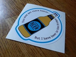 Beer In Fridge Sticker Camper Van Camper Motorhome VAG DUB Novelty VW - Picture 1 of 4