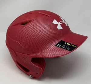 UNDER ARMOUR ** CONVERGE ** YOUTH BATTING HELMET " 5 7/8 - 6 3/4 " RED - Picture 1 of 3