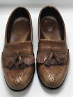 Allen Edmonds Mens Brown Leather Bridgeton Tassle Loafers Size 11.5