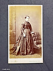 CDV Lady Crinoline Dress by Lewis Newcastle  Victorian Fashion History Photo