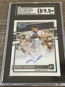 SGC 9.5 2020 PANINI LEWIS THORPE ROOKIE AUTO WHITE MOJO PRIZM NUM # 54/99 - Picture 1 of 3