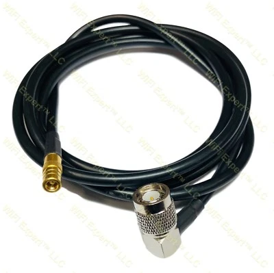 5.2 feet RG58 SMB FEMALE to TNC ANGLE Male Coaxial cable High Quality from USA - Image 1 of 2