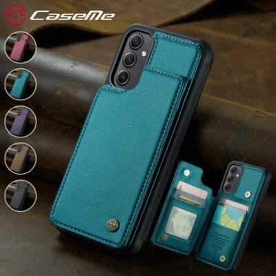 Slim Leather Case for Samsung Galaxy A15/A25/A35/A55 Flip Card Holder Back Cover - Image 1 of 4