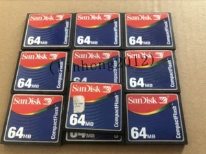 10PCS Sandisk CompactFlash Card 64MB CF Memory card (Rainbow version) - Picture 1 of 2