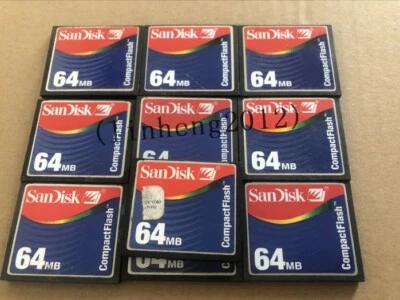 10PCS   Sandisk CompactFlash Card 64MB CF Memory card （Rainbow version） - Image 1 of 2