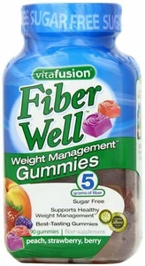 Vitafusion Fiber Well Fit Sugar Free Gummies Fiber Supplement 90 Count Pack of 3 - Picture 1 of 1