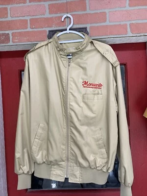 Chaqueta Bomber Monsanto Vintage Años 80 Marrón Satinado Active Generation XL 1985 Foto 1 de 4