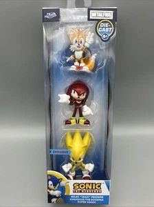 Sonic the Hedgehog Metalfigs 3 Pack 2,5" Figuren Die Cast Metal Tails Knuckles - Bild 1 von 7