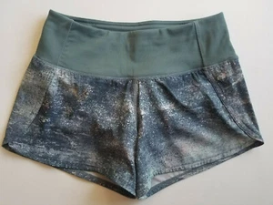 Lululemon Run Times Short II 4" Azurite Mint Tint Multi Mystic Green Sz 2 - Picture 1 of 7