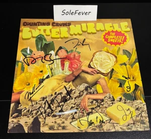 Counting Crows Butter Miracle Complete Sweets Black Vinyl Band Signed Jacket - Foto 1 di 10