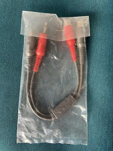 PANASONIC VJP1164 Stereo Audio Conversion Cable RCA Female to 3.5mm and RCA Male - Imagen 1 de 4