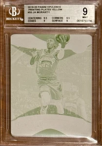 1/1 BGS 9 RC Ja Morant 2019-20 Panini Opulence Rookie Yellow PP True One of One - Bild 1 von 2