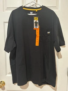 CATERPILLAR Herren T-Shirt schwarz kurzarm Tasche Gr. XXL - Neu mit Etikett - Bild 1 von 11