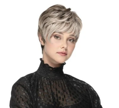 Pelucas Pixie TressAllure picadas Lux | Mono Top oreja a oreja encaje frontal Foto 1 de 4