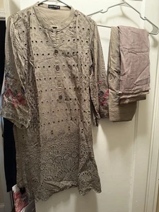 Pakistani/Indian Embroidered 3 Piece Suit Limelight Brand - Picture 1 of 4