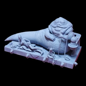 Jabba and Leia Diorama Statue Model Kit  Star Wars Unpainted/Unassembled - Picture 1 of 4