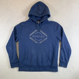 Hurley Hoodie Sweatshirt Mens Medium Blue Surf Logo Beach - Picture 1 of 8