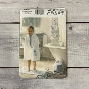 Vogue Craft 8960 Sewing Pattern Hooded Coverup Child Bath Accessories UNCUT - Picture 1 of 3