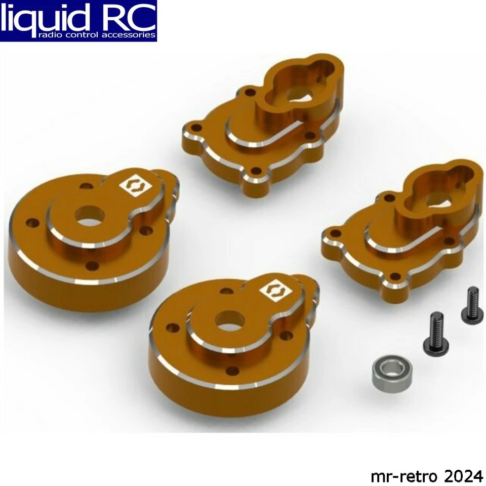 HPI 161161 Aluminum Portal Rear Hub Set Orange / 2 pieces for Venture18 - Image 1 of 1