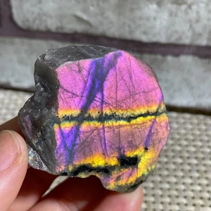 Piedra de cristal de labradorita superior muestra mineral natural en bruto curación 44 g c176 - Imagen 1 de 16