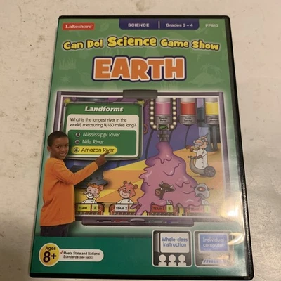 Can Do! Science Game Show: EARTH (WIN/MAC, CD-ROM, Lakeshore) WinXP.   DVD11 - Image 1 of 4