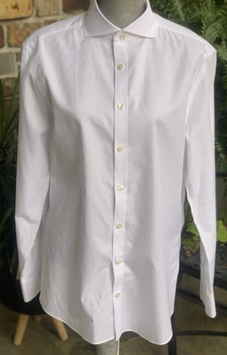 NWOT Charles Tyrwhitt Non-Iron Twill Shirt White Size Extra Slim Fit 16 / 34in - Image 1 of 4