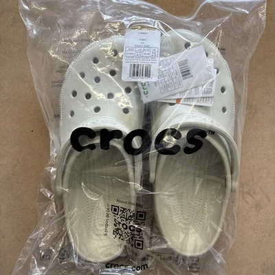 NWT Crocs Classic Clog In Linen size m10/w12 - Image 1 of 2