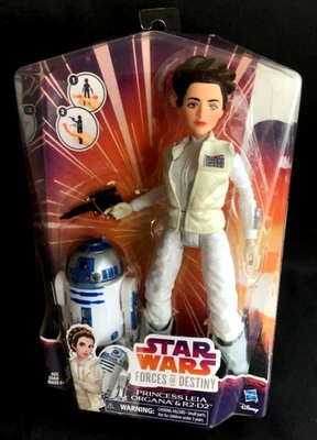 Star Wars Forces of Destiny Princess Leia & R2-D2 Hasbro MIP - Image 1 of 4
