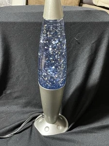 Vtg Lipan SILVER GLITTER  TORNADO LAMP Retro Rocket Motion  LIGHT SHOW Works - Picture 1 of 7