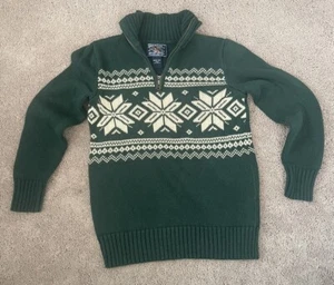 Nordic Sweater Boys American Living 12/14 Medium Winter Christmas Holiday - Picture 1 of 6