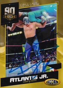 ATLANTIS JR AUTO'D SIGNED 2023 CMLL CARD NJPW LUCHA LIBRE ROH CHAMPION RARE - Picture 1 of 3