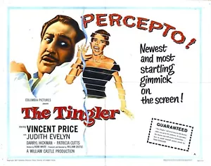 THE TINGLER (1959) Vincent Price - Public Domain DVD NO CASE - Foto 1 di 3