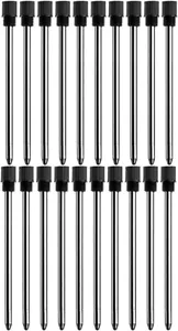 (Pack of 20)2.75'' Black Ink Crystal Pen Refills, Standard D1 Ballpoint Pen Refi - Picture 1 of 8