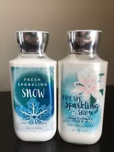 2 Bath & Body Works Fresh Sparkling Snow Body Lotion 8 Oz Bottles New! - Picture 1 of 1