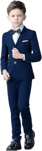 YuanLu Boys Colorful Formal Suits 5 Piece Slim Fit Dresswear Suit Set 5 Years - Picture 1 of 5