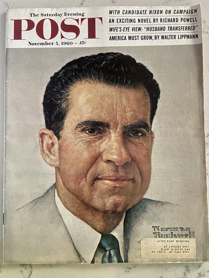 Saturday Evening Post Nov 5 1960: Richard Nixon Latin America Everglades - Image 1 of 4