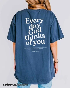 Christian T-Shirt For Women Men Psalm Bible Verse Religious Scripture Faith Gift - Picture 1 of 7