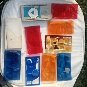 Color Transparency Geometric Visual Overhead Projector Shapes Brookhaven 1970 - Picture 1 of 10