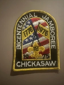 Parche de Jamboree Bicentenario Boy Scout 1975 Chickasaw Council BSA 1er Bicentenario - Imagen 1 de 2