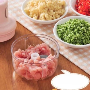 Wireless Mini Electric Food Chopper Chili Onion Fruits Meat Mincer Blender Mixer - Picture 1 of 8